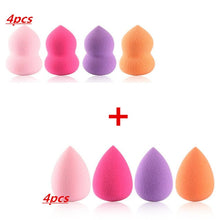 Load image into Gallery viewer, 4pcs or 8pcs High Quality Multi Shape Sponge Puff Makeup Women Professional Blush Foundation Sponges Makeup Recommend Praise Hot